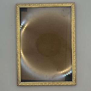 Vtg Decorel 5x7 Gold Metal Frame Ornate Floral Metal Mid Century Regency Boho